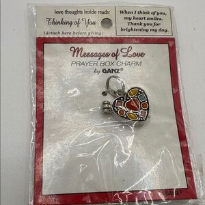 Ganz “thinking of you” Multicolor Heart Prayer Box Charm